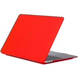 Mobigear Matte MacBook Air 13 Zoll (2018-2020) Hardshell Hülle Laptop Cover MacBook Case - Rot - Modell A1932 / A2179 / A2337
