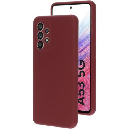Mobiparts Samsung Galaxy A53 Silikon Backcover - Plum Red