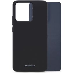 Mobilize Rubber Gelly Motorola Moto G86 Power Hülle Flexibles TPU Backcover - Schwarz