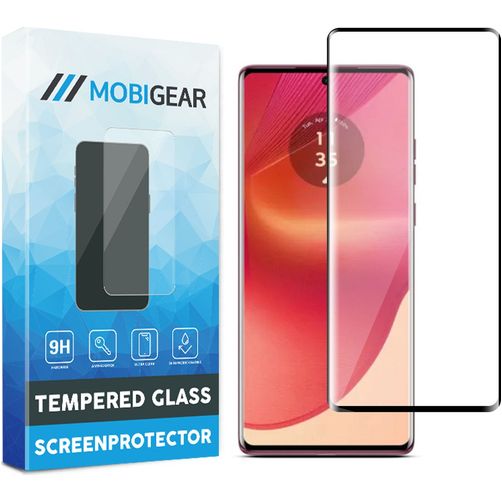 Mobigear Premium Motorola Edge 50 Fusion Panzerglas Gehärtetes Glas Displayschutz - Hüllenfreundlich - Schwarz
