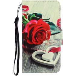 Mobigear Design Xiaomi Redmi 9C Hülle Klapphülle Geldbörse - Rosen