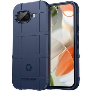 Mobigear Rugged Shield Google Pixel 9a Hülle Flexibles TPU Backcover Stoßfest - Blau