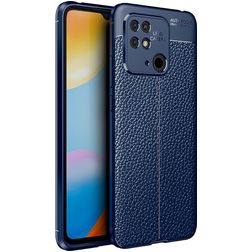Mobigear Luxury Xiaomi Redmi 10C Hülle Flexibles TPU Backcover - Blau