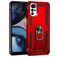 Mobigear Armor Ring Motorola Moto G22 Hardcase Backcover Shockproof mit Ringhalter - Rot
