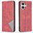 Mobigear Rhombus Slim iPhone 17 Hülle Klapphülle - Rot