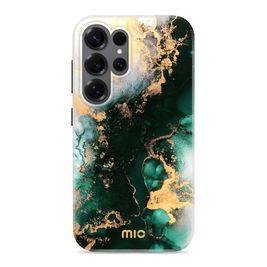 MIO Samsung Galaxy S25 Ultra MagSafe Hülle Hardcase Backcover - Green Marble