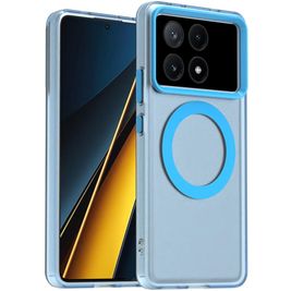 Mobigear Shockproof POCO X6 Pro MagSafe Hülle Hardcase Backcover - Blau