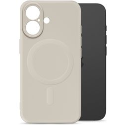 My Style Protective Flex iPhone 16 MagSafe Hülle Flexibles TPU Backcover - Antique White