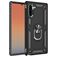 Mobigear Armor Ring Samsung Galaxy Note 10 Hülle Hardcase Backcover Stoßfest mit Ringhalter - Schwarz