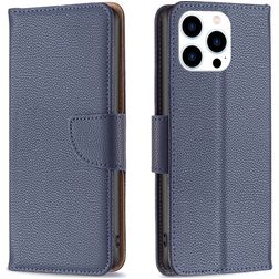 Mobigear Excellent iPhone 16 Pro Hülle Klapphülle Geldbörse - Blau
