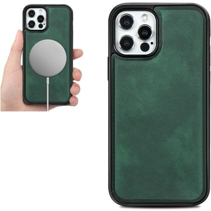 Mobigear Excellent iPhone 12 Pro Max MagSafe Hülle Backcover - Grün