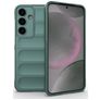 Mobigear Bumpy Samsung Galaxy S25 Plus Hülle Flexibles TPU Backcover - Grün