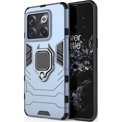 Mobigear Armor Ring OnePlus 10T Hardcase Backcover Shockproof mit Ringhalter - Marineblau