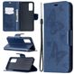Mobigear Butterfly Samsung Galaxy S20 FE Hülle Klapphülle Geldbörse - Blau
