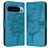 Mobigear Butterfly Google Pixel 9 Pro XL Hülle Klapphülle Geldbörse - Blau
