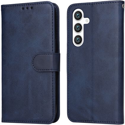 Mobigear Wallet Samsung Galaxy S24 Hülle Klapphülle Geldbörse - Blau
