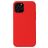 Mobigear Rubber Touch iPhone 13 Mini Silikon Hülle Backcover - Rot