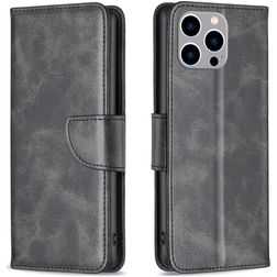 Mobigear Excellent iPhone 15 Pro Max Hülle Klapphülle Geldbörse - Schwarz