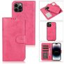 Mobigear Wallet iPhone 15 Pro Hülle Abnehmbare 2in1 Klapphülle Geldbörse - Pink