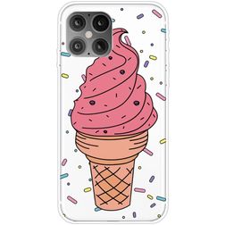 Mobigear Design iPhone 12 Mini Hülle Flexibles TPU Backcover - Ice Cream