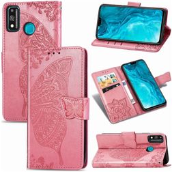 Mobigear Butterfly HONOR 9X Lite Hülle Klapphülle Geldbörse - Pink
