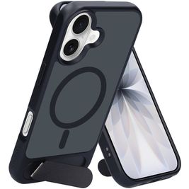 Mobiparts Hardcover iPhone 17 MagSafe Hülle Hardcase Backcover mit Ständer - Satin Black