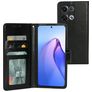 Mobiparts Classic Wallet OPPO Reno 8 Pro Hülle Klapphülle Geldbörse - Schwarz