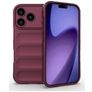 Mobigear Bumpy iPhone 18 Pro Hülle Flexibles TPU Backcover - Wine Red