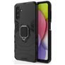 Mobigear Armor Ring Samsung Galaxy A13 5G Hülle Hardcase Backcover Stoßfest mit Ringhalter - Schwarz