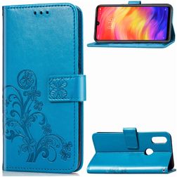 Mobigear Clover Xiaomi Redmi Note 7 Hülle Klapphülle Geldbörse - Blau
