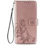 Mobigear Book Cover Leaf Clover Rose Gold Xiaomi redmi 9A