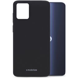 Mobilize Rubber Gelly Motorola Moto G54 Hülle Flexibles TPU Backcover - Matt Black