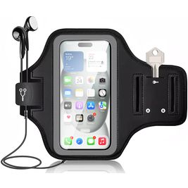 Mobigear Go Active Handyhalterung Joggen Samsung Galaxy A22 5G Sporthülle Neopren Sportarmband - Schwarz Mobigear Go Active Handyhalterung Joggen Samsung Galaxy A22 5G Sporthülle Neopren Sportarmband - Schwarz