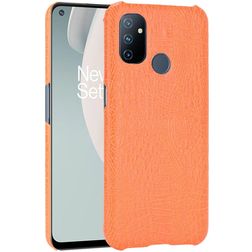 Mobigear Croco OnePlus Nord N100 Hardcase Backcover - Orange