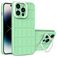 Mobigear Cube iPhone 14 Pro Hülle Hardcase Backcover mit Ständer - Grün