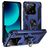 Mobigear Armor Ring Xiaomi 13T Hülle Hardcase Backcover Stoßfest mit Ringhalter - Blau