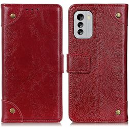 Mobigear Ranch Nokia G60 5G Hülle Klapphülle Geldbörse - Weinrot