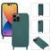 Mobigear Lanyard iPhone 14 Pro Max Silikon Handykette - Dunkelgrün