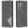 Mobigear Rhombus Slim Samsung Galaxy S24 FE Hülle Klapphülle - Schwarz
