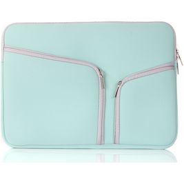 Mobigear Double Zipper Neopren Laptop Sleeve 12 Zoll Laptop Hülle - Grün