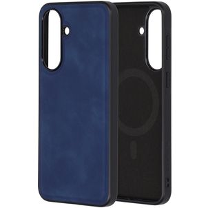 Mobiparts Classic Samsung Galaxy A37 MagSafe Hülle TPU,Kunstleder Backcover - Sapphire Blue
