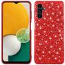 Mobigear Glitter Samsung Galaxy A54 Hülle Hardcase Backcover - Rot