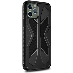 Mobigear Armor iPhone 12 Pro Max Hülle Flexibles TPU Backcover Stoßfest - Schwarz