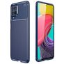 Mobigear Racing Samsung Galaxy M53 Hülle Flexibles TPU Backcover - Blau