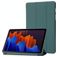 Mobigear Tri-Fold Gel Samsung Galaxy Tab S11 TPU / Kunstleder Klapphülle - Dunkelgrün