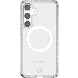 ITSKINS Level 2 HybridMagClear R Durchsichtig Samsung Galaxy S25 MagSafe Hülle Hardcase Backcover Stoßfest - Transparent