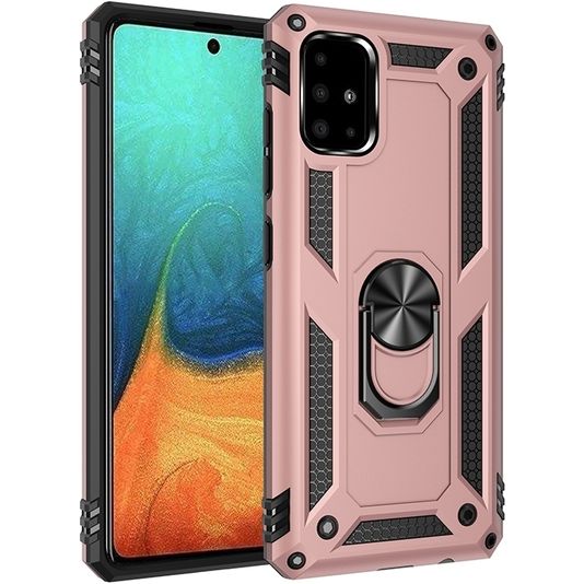 Mobigear Armor Shockproof Case Ringrose Gold Samsung Galaxy A71