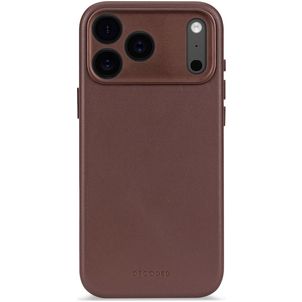 Decoded iPhone 17 Pro Hülle Echtes Leder Backcover Stoßfest - Chocolate Brown