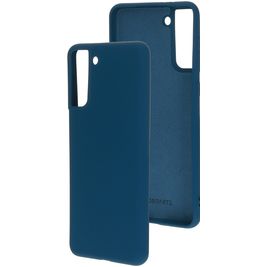 Mobiparts Samsung Galaxy S21 Plus Silikon Hülle Backcover - Blueberry Blue