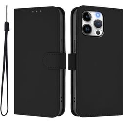 Mobigear Urban Wallet iPhone 16 Pro Max Hülle Klapphülle Geldbörse - Schwarz